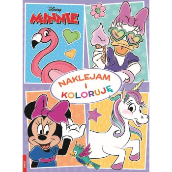 Minnie. Naklejam i koloruję